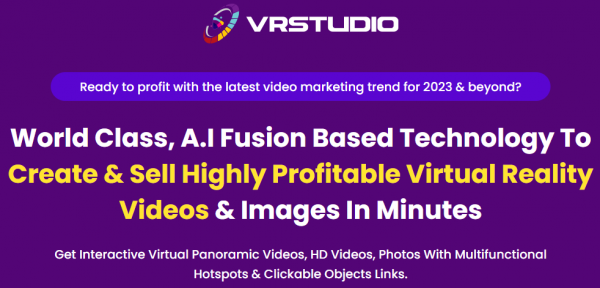 VRStudio 2.0 Review - VIP 3,000 Bonuses $1,732,034 + OTO 1,2,3,4,5,6 Link Here