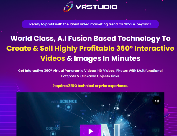 VRStudio OTO 1 to 8 OTOs Bundle Coupon + 88VIP 2,000 Bonuses Upsell