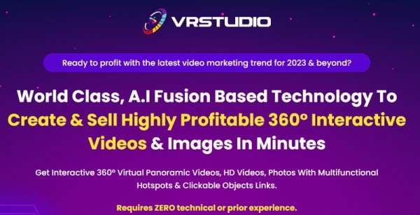 VRStudio OTO – 99New 2023 OTO Full Links + Mega 2,000 Bonuses Value $1,153,856