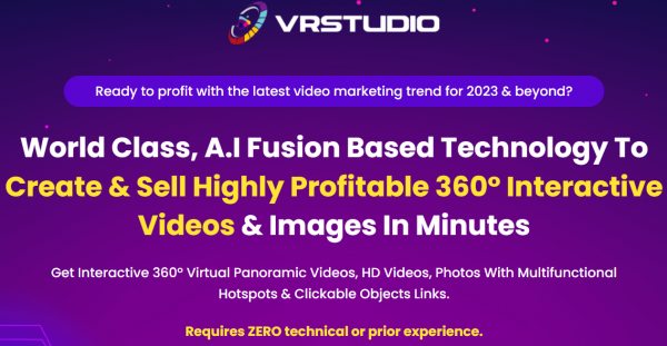 VRStudio Review - VIP 3,000 Bonuses $1,732,034 + OTOs 1,2,3,4,5,6,7,8,9 Link Here