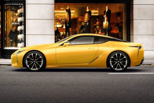 Website giới thiệu xe - tin Lexus LC Luster Yellow