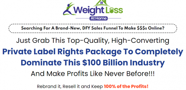 Weight Loss at Home PLR Review -39 VIP 1,800 Bonuses + OTO 1,2,3,4,5 ⚠️SCAM Exposed⚠️