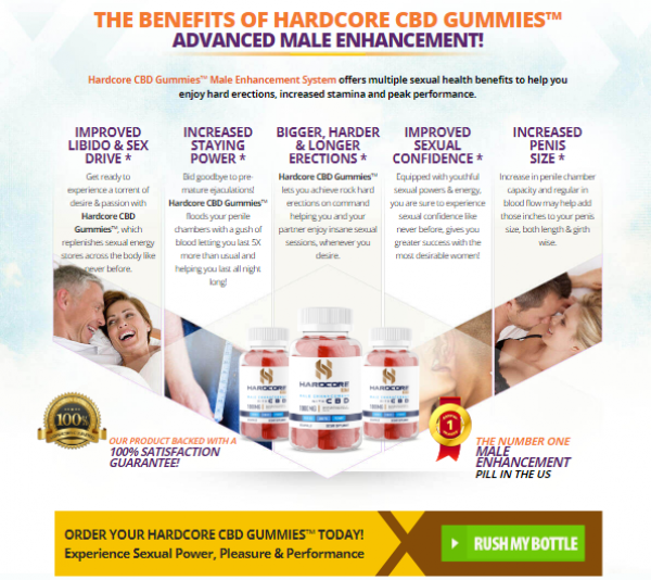 What Users Saying About Hardcore XT Male Enhancement CBD Gummies CANADA & USA?