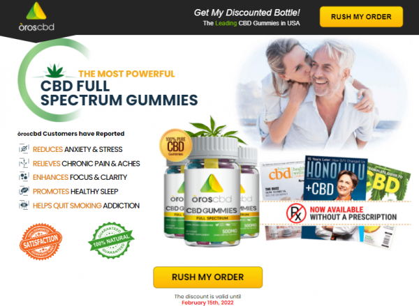 Where To Buy Oros CBD Gummies REVIEWS - 2022 {UPDATED} RISKY OR SCAM DOES IT REALLY WORK ?