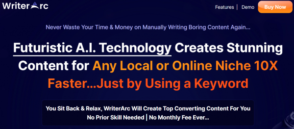 WriterArc OTO 1,2,3,4,5 Upsells OTO Links + VIP 1,800 Bonuses