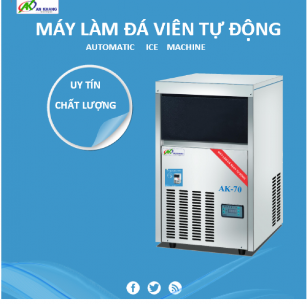 Xả hàng tồn kho máy đá viên AK70 khối lượng 30kg/24h