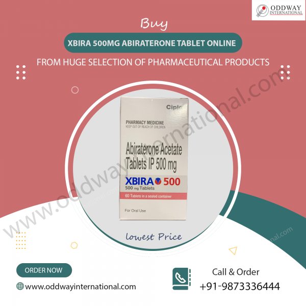 Xbira 500mg Abiraterone Tablet với giá thấp nhất | Ưu đãi trực tuyến về viên nén Xbira 500mg