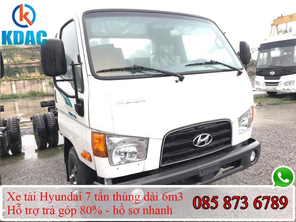 Xe Hyundai New Mighty 110XL 7 tấn thùng dài 6m3