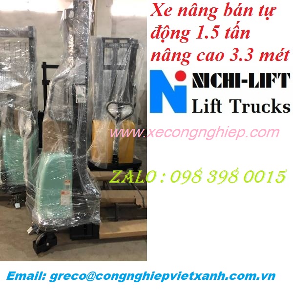 Xe nâng bán tự động 1500kg nhập khẩu giá rẻ tại HCM