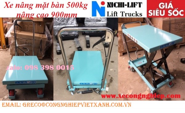 Xe nâng mặt bàn 500kg