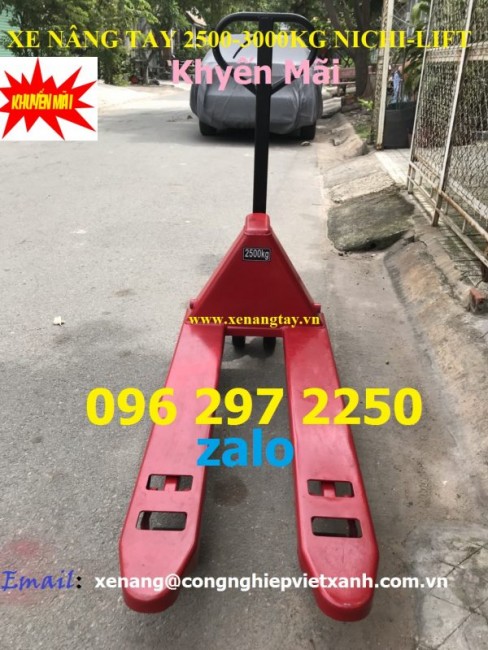 Xe nâng tay 2500kg, 3000kg giá khuyến mãi