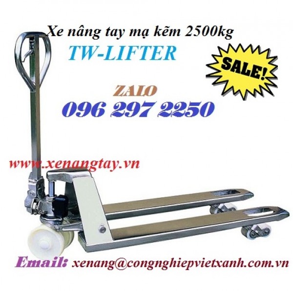 Xe nâng tay mạ kẽm 2500kg TW-LIFTER