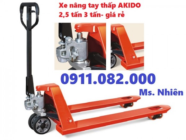 Xe nâng tay tại sóc trăng- xe nâng tay 3 tấn giá rẻ- lh 0911082000