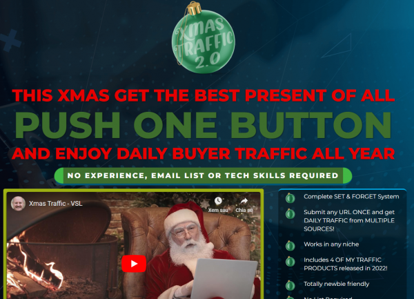 Xmas Traffic 2.0 OTO – 88VIP 2,000 Bonuses $1,153,856 + OTO 1,2,3,4,5 Link Here