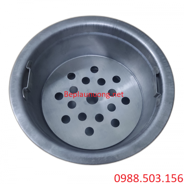 Xô đựng than inox cho bếp nướng than hoa âm bàn