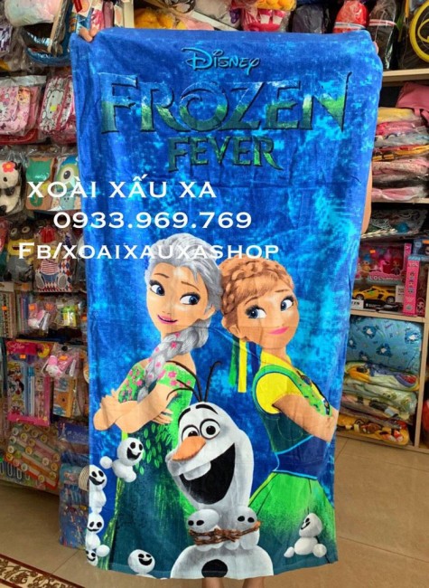 [Xoài Xấu Xa Shop] khăn tắm hoạt hình công chúa disney Frozen siêu đáng yêu cute 
