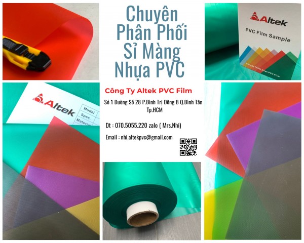 Xưởng Sỉ Màng nhựa pvc dẻo nhám màu 