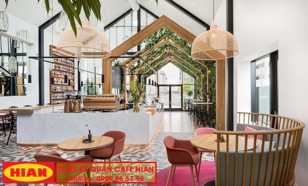 Ý tưởng thiết kế quán cà phê đẹp hiện đại Treehouse