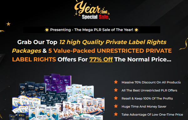 Year End Special Sale PLR OTO 1 Upsells - 88New 2023: Scam or Worth it? Know Before Buying